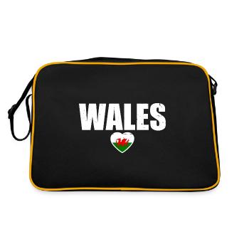 Wales Welsh flag Welsh - Retro Bag - black/gold - Back