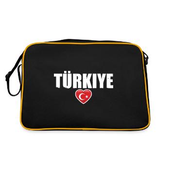 Türkiye Vintage Drapeau Turc Turquie Turque - Sac Retro - noir/or - Dos