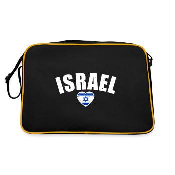 Israël Vintage Drapeau Israélien - Sac Retro - noir/or - Dos