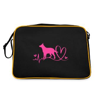 Australian Cattle Dog - Retro Bag - black/gold - Back
