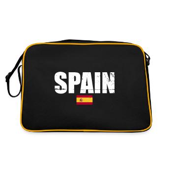 Espagne Espagne Vintage Drapeau espagnol - Sac Retro - noir/or - Dos