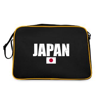 Japon Drapeau japonais Japonais - Sac Retro - noir/or - Dos