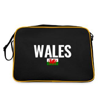 Wales Welsh flag Welsh - Retro Bag - black/gold - Back
