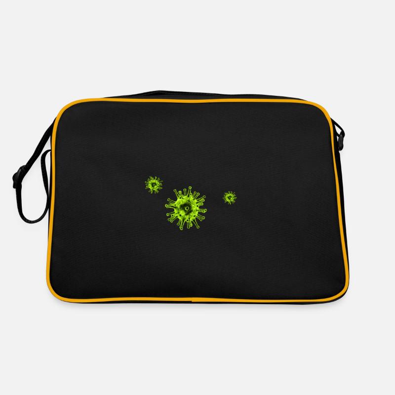 Corona Virus COVID19 - Retro Tasche - Schwarz/Gold