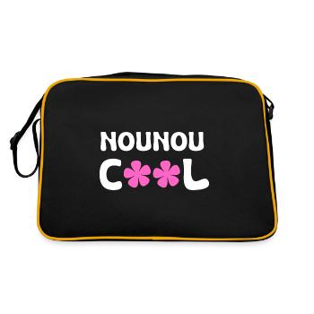 nounou cool - Sac Retro - noir/or - Dos