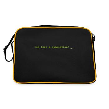 Is this a simulation Programming Computer Science - Retro Bag - black/gold - Back
