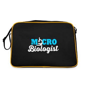Microbiology Biology Biological Science - Retro Bag - black/gold - Back