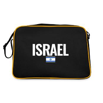 Israël Vintage Drapeau Israélien - Sac Retro - noir/or - Dos
