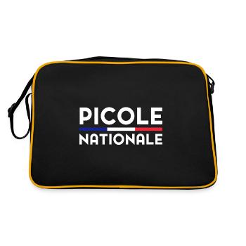 Police Nationale Drôle Picole Nationale Cadeau - Sac Retro - noir/or - Dos