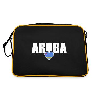 Aruba Aruba Drapeau Fier Aruban - Sac Retro - noir/or - Dos