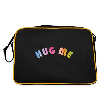 HUG ME Rainbow Colors - Retro Bag - black/gold - Back
