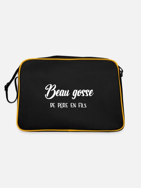beau gosse de père en fils - Sac Retro - noir/or - Dos