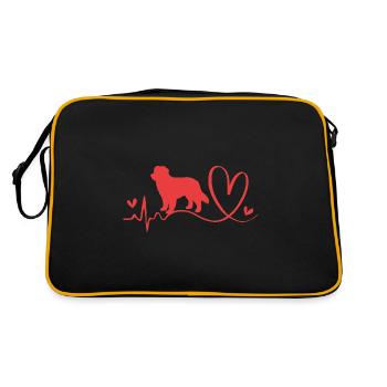 Bouvier bernois - Sac Retro - noir/or - Dos