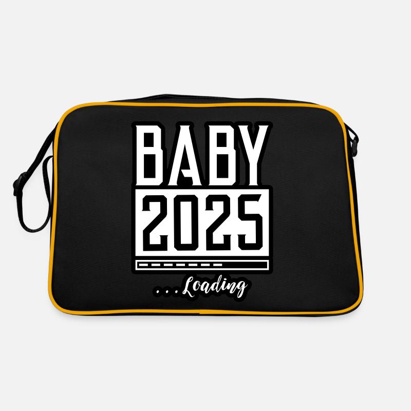 Baby 2025 Loading Babyshower Retro Tasche