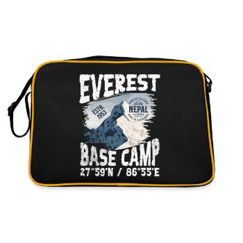 Everest Base Camp Nepal - Sac Retro - noir/or - Dos