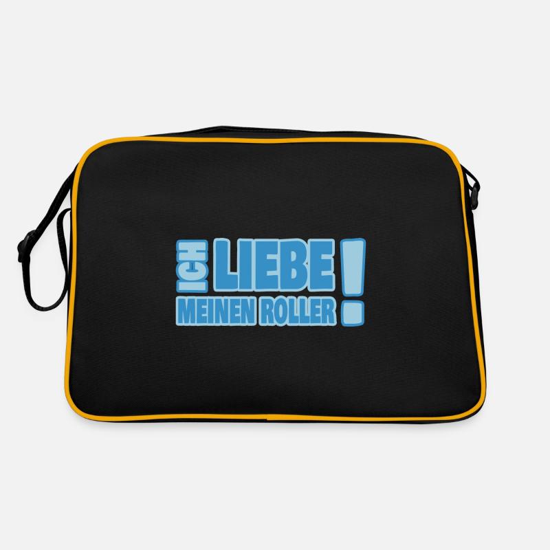 Ich liebe Roller Motorroller Retro Tasche