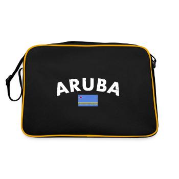 Aruba Aruba Drapeau Fier Aruban - Sac Retro - noir/or - Dos