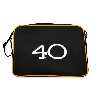 40. 40 YEARS. 40th ANNIVERSARY. 40TH ANNIVERSARY. - Retro Bag - black/gold - Back