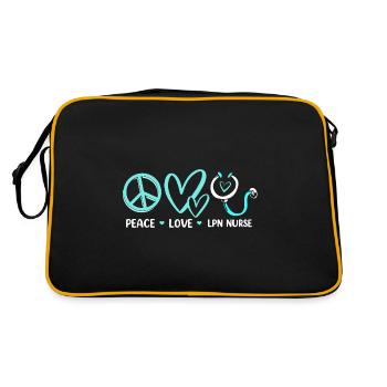 Nurse Nurse Nurse - Retro Bag - black/gold - Back