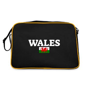 Wales Welsh flag Welsh - Retro Bag - black/gold - Back