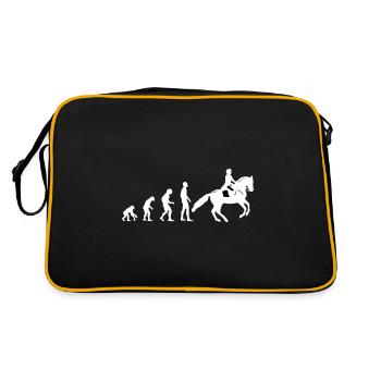 Evolution équitation - cheval - cavalier - cavalier - Sac Retro - noir/or - Dos