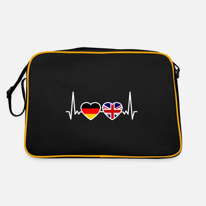 United Kingdom Flag Germany British German Retro Bag