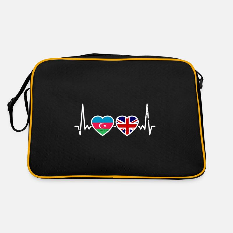Aserbaidschan Großbritannien Flagge Retro Tasche