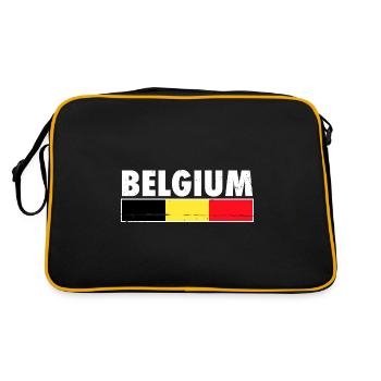 Belgique Belgique Drapeau belge - Sac Retro - noir/or - Dos