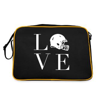 Football American Football - Retro Bag - black/gold - Back