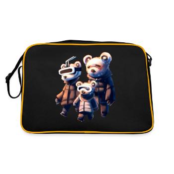 Bear _ 01 - Retro Bag - black/gold - Back