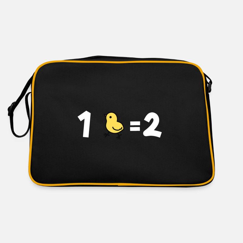 un poussin égal deux Sac Retro