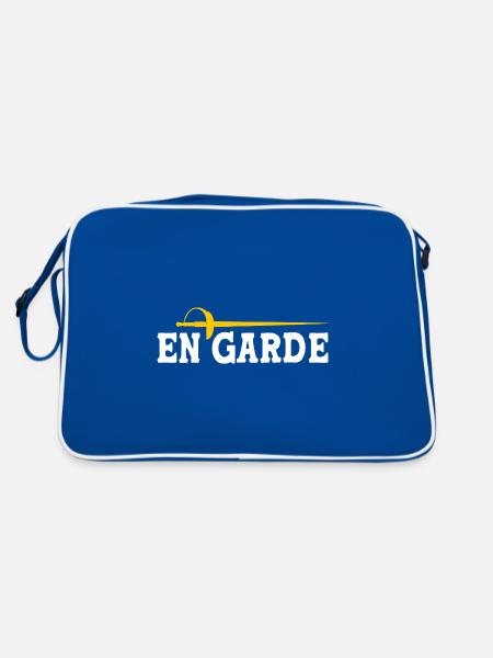 Fencing - Retro Bag - blue/white - Back
