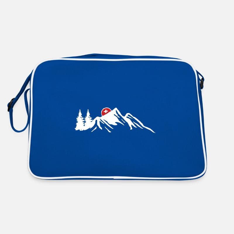 Schweiz Schweizerdeutsch Schweizer Berge Retro Tasche