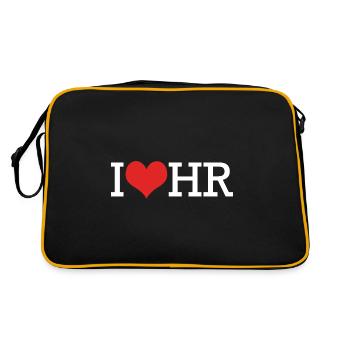 HR Manager - Retro Tasche - Schwarz/Gold - Hinten