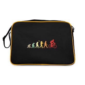 Darwin Evolution für Radfahrer 🚴 ♀️ - Retro Tasche - Schwarz/Gold - Hinten