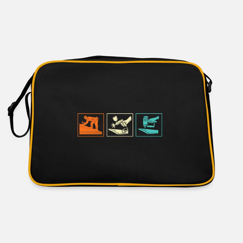 Roofer Craftsman Profession Saying Retro Bag