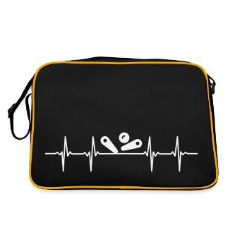Pinball Heartbeat Pinball Machine ECG Pulse Pinball - Sac Retro - noir/or - Dos