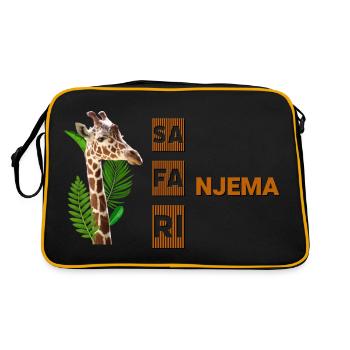 SA FA RI NJEMA - Sac Retro - noir/or - Dos