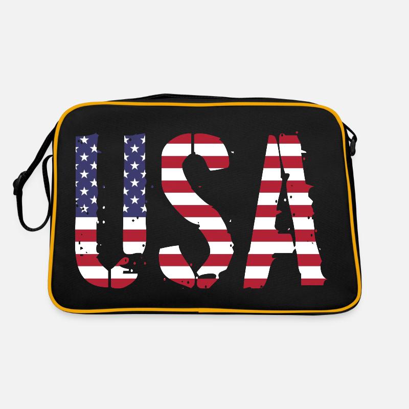 Les États-Unis aux couleurs du drapeau américain drapeau Sac Retro