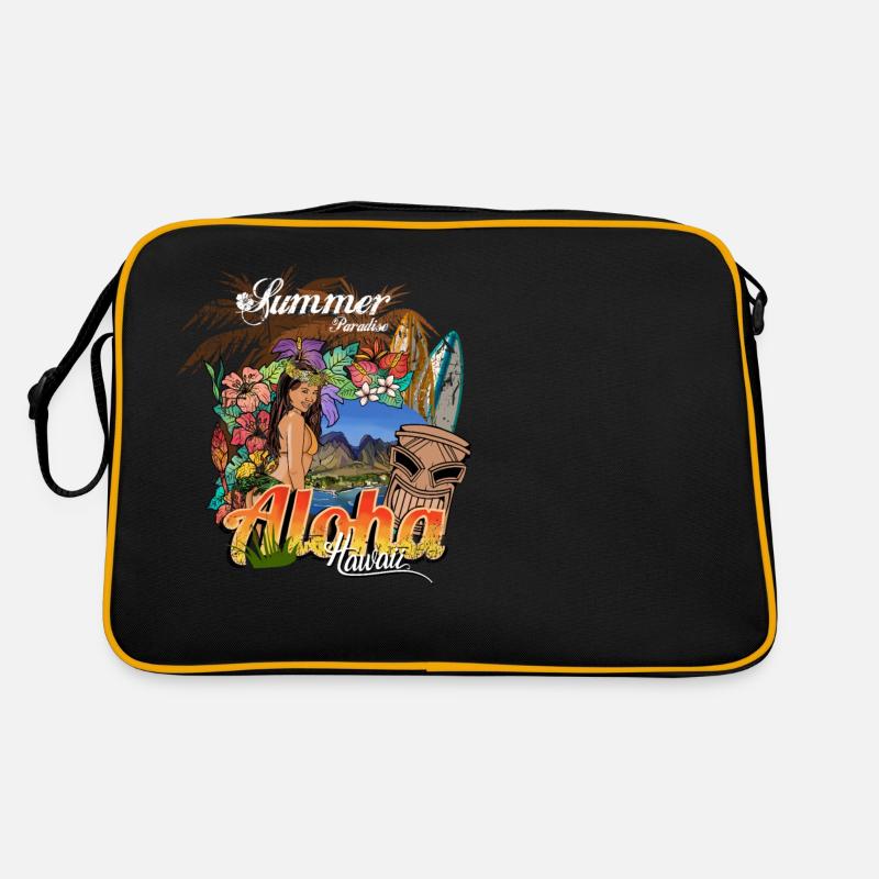 Paradis d'été à Hawaï Sac Retro