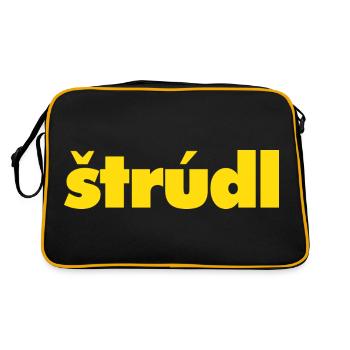 štrúdl - Retro Tasche - Schwarz/Gold - Hinten