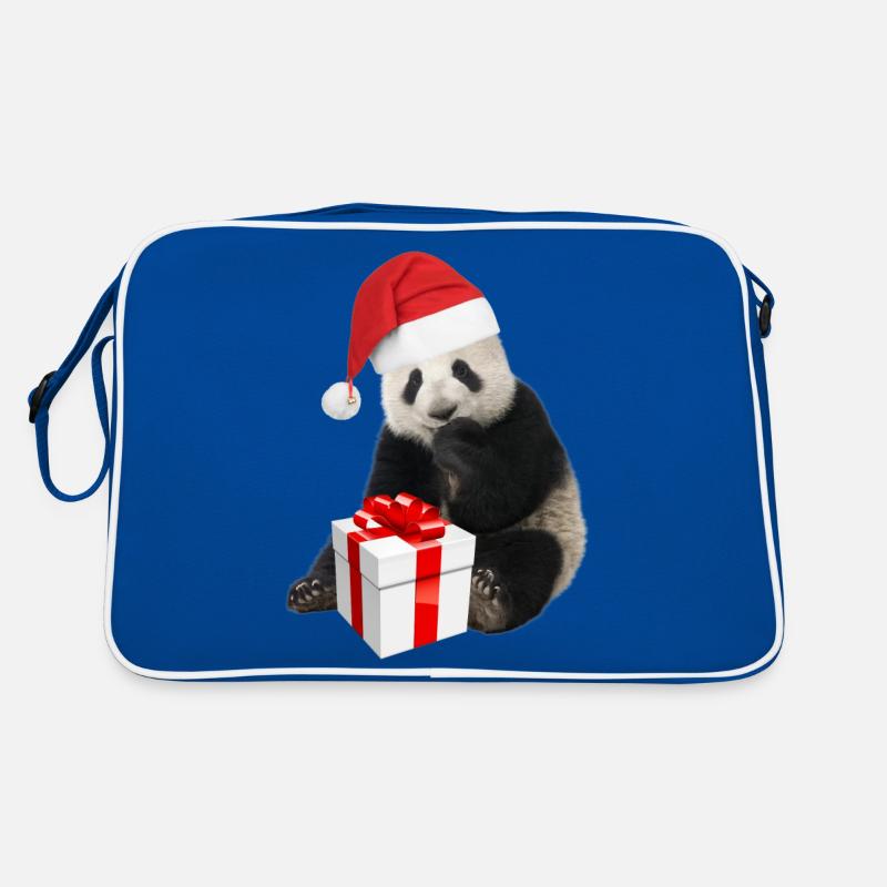 WEIHNACHTS-PANDA Retro Tasche