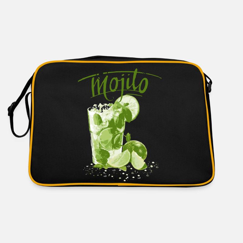 MOJITO - Retro Tasche - Schwarz/Gold