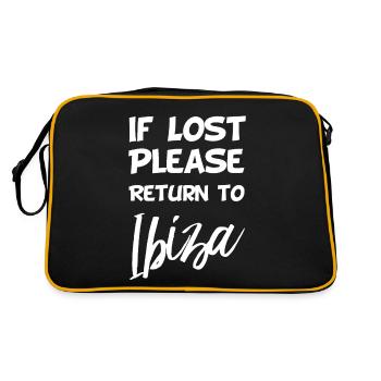 En cas de perte - Ibiza - Sac Retro - noir/or - Dos