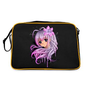 Cute Anime Girl - Sac Retro - noir/or - Dos