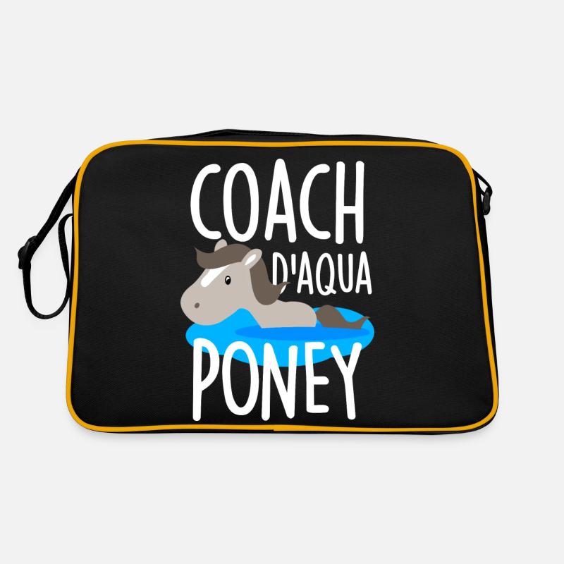 Coach d'aqua poney - Sac Retro - noir/or