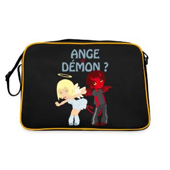 Ange ou démon ? - Sac Retro - noir/or - Dos