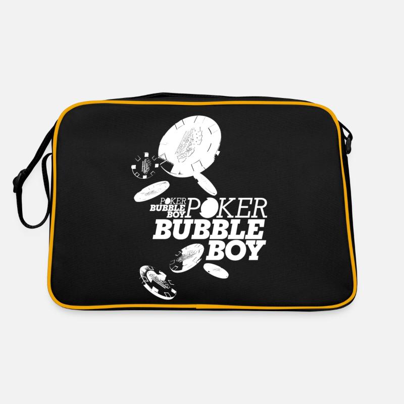 Poker - Bubble Boy (white) - Retro Bag - black/gold