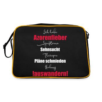 I have Azores fever - emigrate - Retro Bag - black/gold - Back