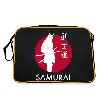 Samurai Japan Bushido warrior gift - Sac Retro - noir/or - Dos